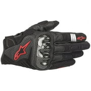 Alpinestars Men’s SMX-1 Air v2 Black and Fluorescent Red Gloves