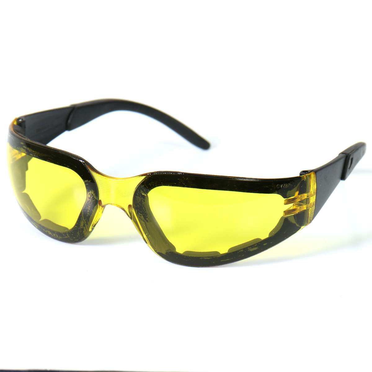 Hot Leathers Rider Sunglasses with Padding and Yellow Lenses SGF1047