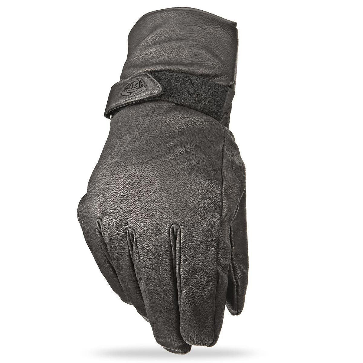 Highway 21 Granite Men's Black Leather Gloves