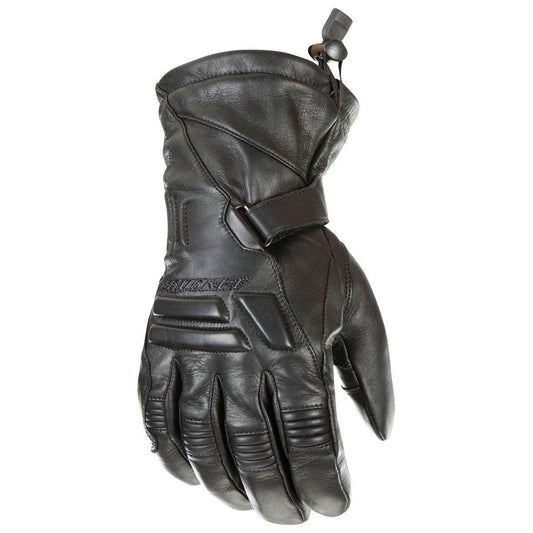 Joe Rocket 'Windchill' Mens Black Leather Motorcycle Gloves