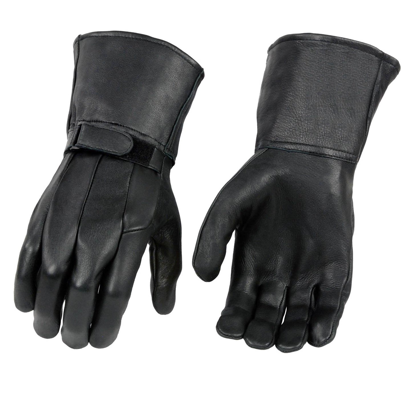 Milwaukee Leather SH864 Men's Gauntlet USA Deerskin Leather Unlined Motorcycle Winter Gloves