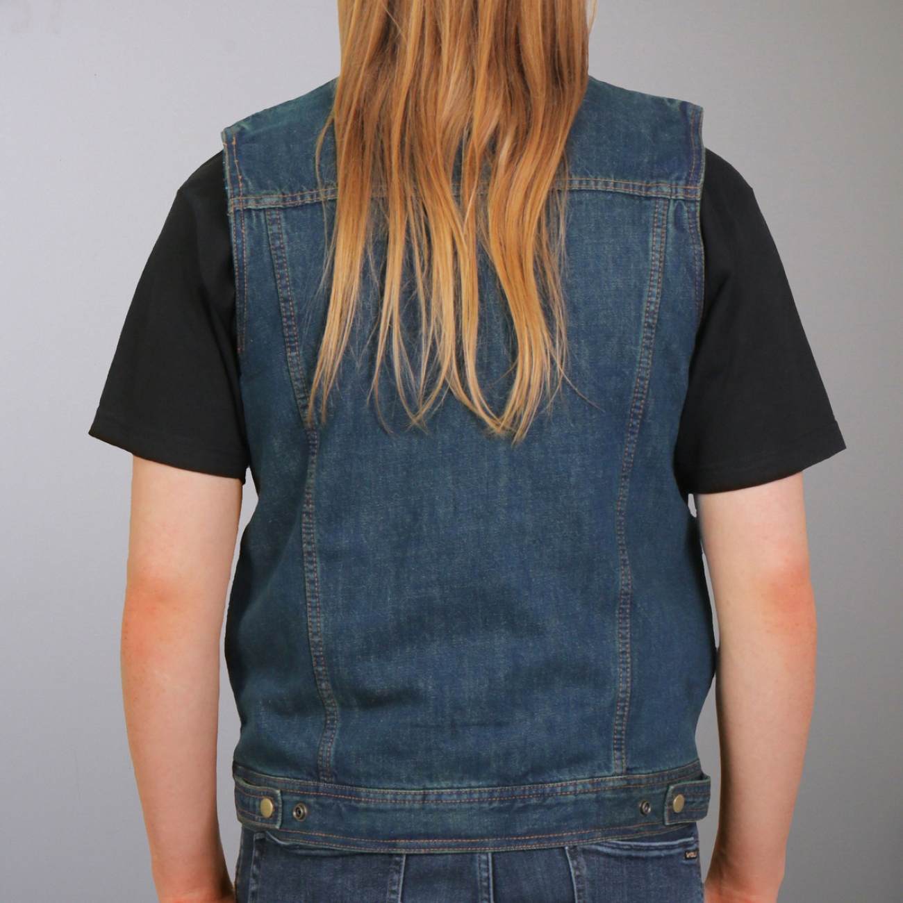 Hot Leathers VSM6001 Men's Blue Denim Vest